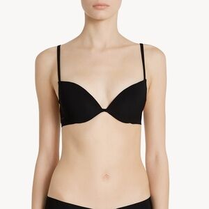 La Perla The T-Shirt Padded Underwire Bra in Black, size 34D